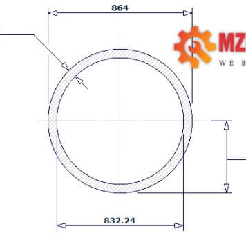 pipe dn850 sch 30 34 inch