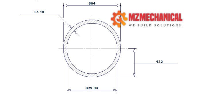 pipe dn850 sch 40 34 inch