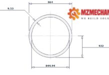 pipe dn850 sch std 34 inch