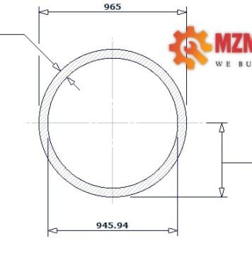 pipe dn950 sch std 38 inch